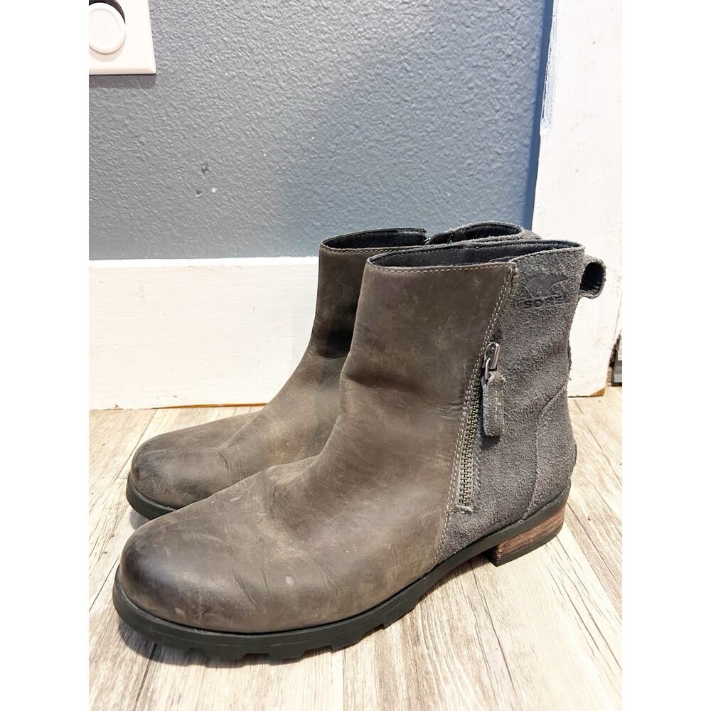 Sorel Emelie Zip Waterproof Ankle Booties